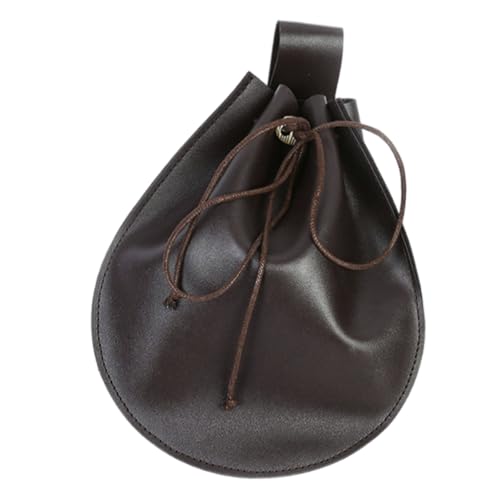Mittelalterliche Gürteltasche aus Leder, Renaissances-Kostüm-Zubehör, LARP, Gürteltasche, Bauchtasche, PU-Leder, Münzgeldbörse, Geschenke, Renaissances-Kostüm, Accessoires für Herren, braun Mittelalterliche Gürteltasche aus Leder, Renaissances-Kostüm-Zubehör, LARP, Gürteltasche, Bauchtasche, PU-Leder, Münzgeldbörse, Geschenke, Renaissances-Kostüm, Accessoires für Herren, braun von HIOPOIUYT