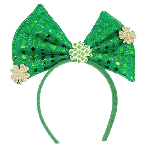 Patrick's Day Haarreif für Erwachsene, glänzendes Glitzer-Puder, irische Pailletten, Festival, Party, Haarreif für Teenager, Kopfschmuck, Patrick's Day Haarband von HIOPOIUYT