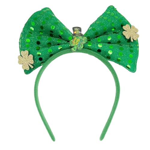 Patrick's Day Haarreif für Erwachsene, glänzendes Glitzer-Puder, irische Pailletten, Festival, Party, Haarreif für Teenager, Kopfschmuck, Patrick's Day Haarband von HIOPOIUYT