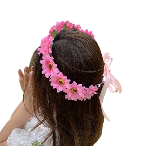 Realistisches Sonnenblumen-Stirnband, böhmischer Kopfschmuck, Diadem, Blumen-Haarband, Damen, Hochzeit, Party-Zubehör, Party-Stirnband von HIOPOIUYT