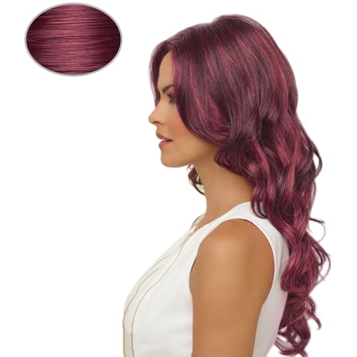 Synthetische Faser Natürliche Looks Haarverlängerung Curly Perücken Haircover Für Frauen Mädchen Dekorative Haarbedeckung Für Lässige Verschleiß Hitzebeständiger Synthetischer Haarstück von HIOPOIUYT
