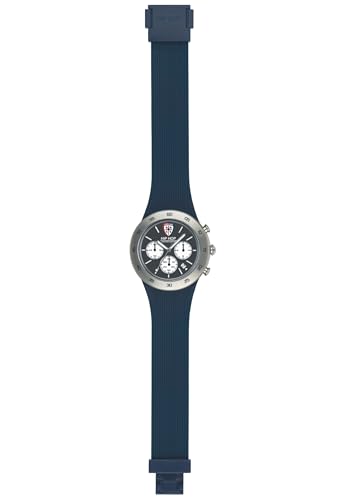 HIP HOP Armbanduhr Mann Cagliari quadrante blau e uhrarmband in silikon blau, Werk TIME JUST - 3H QUARZUHR von HIP HOP