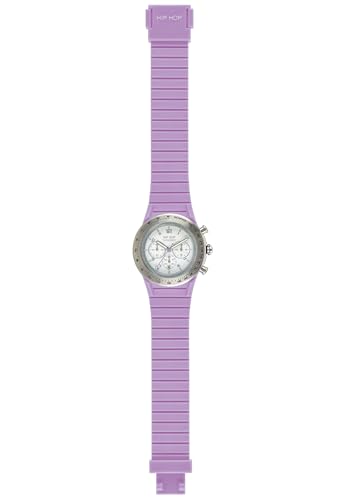 HIP HOP Armbanduhr Mann und Frau Chrono 39MM quadrante Weiss e uhrarmband in silizium, Metall lile, Werk Chrono QUARZUHR von HIP HOP