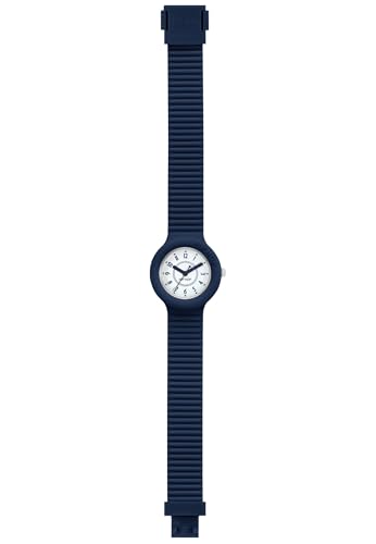 HIP HOP Armbanduhr Mann und Frau Numbers Collection quadrante Weiss e uhrarmband in silikon blau, Werk TIME JUST - 3H QUARZUHR von HIP HOP