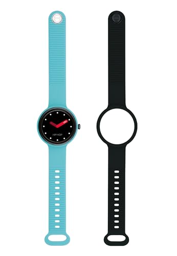 HIP HOP Hip Hip Hop Smart Watch Smart-Color Dial Black Movement SmartWatch SmartModule und Blue Silicon-Gurt, schwarzer HWU1194 HIP HOP Hip Hip Hop Smart Watch Smart-Color Dial Black Movement SmartWatch SmartModule und Blue Silicon-Gurt, schwarzer HWU1194 von HIP HOP