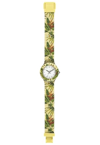 HIP HOP Watches - Damenuhr Yellow Jungle HWU0870 - Kollektion Jungle Fieber - Silikonarmband - Wasserdicht bis 5 ATM - 32mm Gehäuse - Gelb - Quarzwerk von HIP HOP