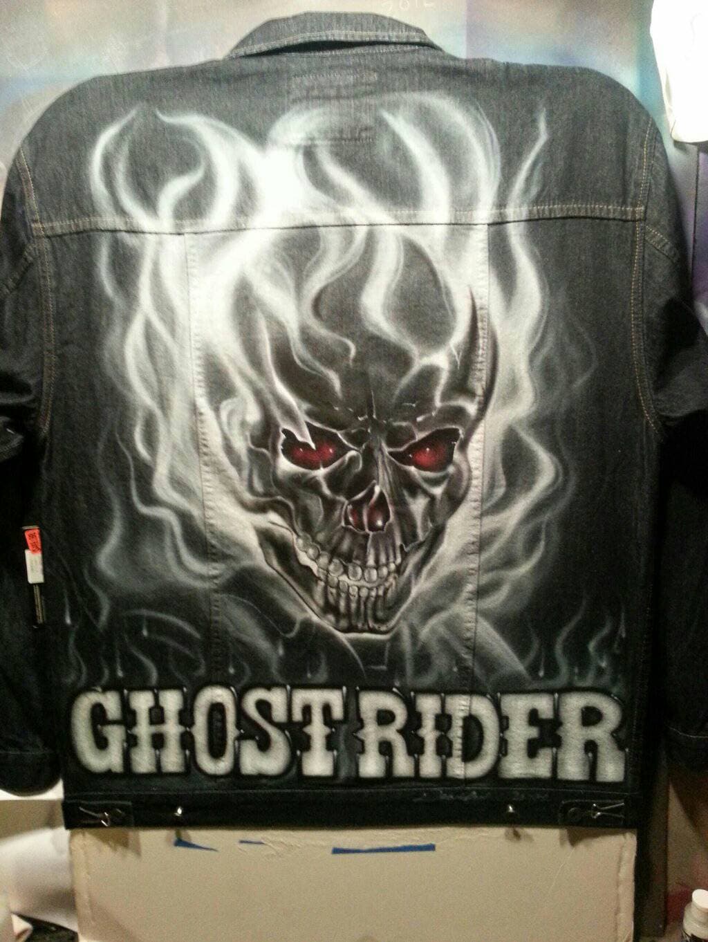 Selbstgestaltete Ghost Rider Jacke Selbstgestaltete Ghost Rider Jacke von HIPHOPTEES