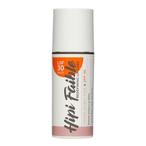 Hipi Faible Lippenpflege TINTED DUSKY PINK & SPF 30 – farbiger Lippenbalsam mit Lanolin im 6ml Pump-Spender, 100% natürlich pflegender Lip Balm Made in Germany, Lip Stain-Effekt Hipi Faible Lippenpflege TINTED DUSKY PINK & SPF 30 – farbiger Lippenbalsam mit Lanolin im 6ml Pump-Spender, 100% natürlich pflegender Lip Balm Made in Germany, Lip Stain-Effekt von HIPI FAIBLE