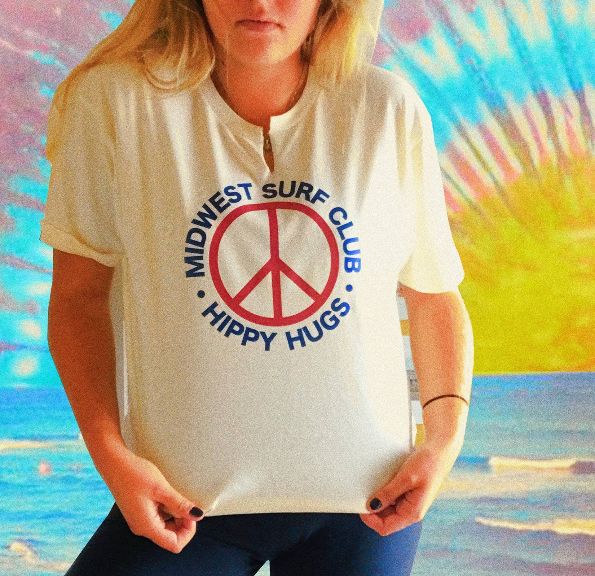 Midwest Surf Club Kurzarm-T-Shirt - Hippyhugs Midwest Surf Club Kurzarm-T-Shirt - Hippyhugs von HIPPYHUGSCo