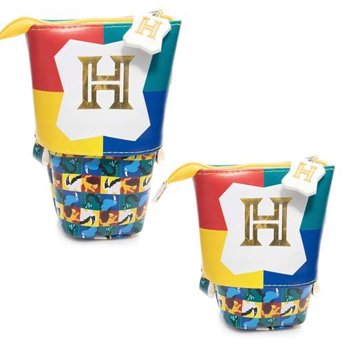 HIQE-FL 2-in-1 Federmäppchen Mit Reißverschluss - Schlampermäppchen und Stifteköcher für Mädchen und Teenager - Teleskopisch, Klein, Mit Ständer von HIQE-FL