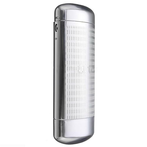 HIQIU Tragbar Hartschalen Brillenetui Metall Aluminium Aluminiumbox Brillenetui Hardcase Silber von HIQIU