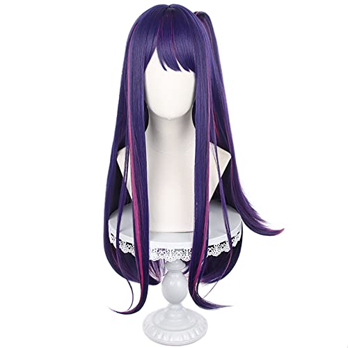 HIROAKIYA Ai Hoshino Cosplay Wig, Oshi no Ko Cosplay Ai Hoshino Wig Clip Ponytail with Wig Cap von HIROAKIYA