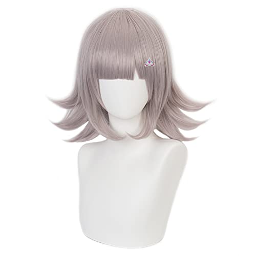 HIROAKIYA Chiaki Nanami Wig, Chiaki Nanami Cosplay Wig with Hair Clip Wig Cap for Danganronpa Cosplay von HIROAKIYA