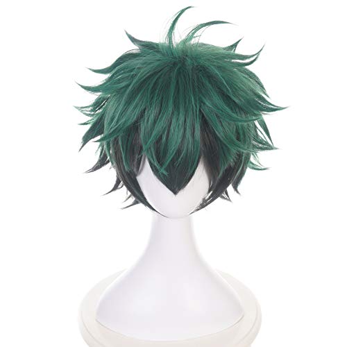 HIROAKIYA Deku Izuku Midoriya Wig, MHA My Hero Academia Deku Izuku Midoriya Cosplay Wig with Wig Cap von HIROAKIYA