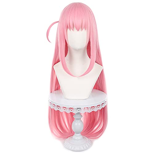 HIROAKIYA Hitori Gotoh Wig, Bocchi the Rock Hitori Gotoh Cosplay Wig with Wig Cap, Length approx.90cm von HIROAKIYA