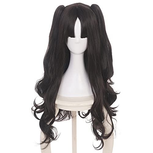 HIROAKIYA Ishtar Rin Tohsaka Wig, Fate Ishtar Rin Tohsaka Cosplay Wig Clip Ponytails with Wig Cap von HIROAKIYA