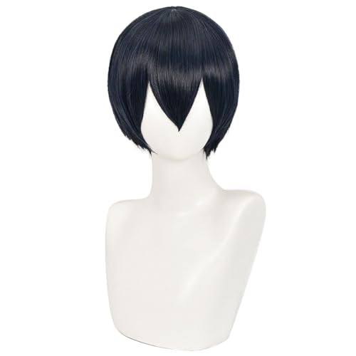 HIROAKIYA Kageyama Tobio Cosplay Wig, Haikyuu Cosplay Kageyama Tobio Wig with Wig Cap von HIROAKIYA