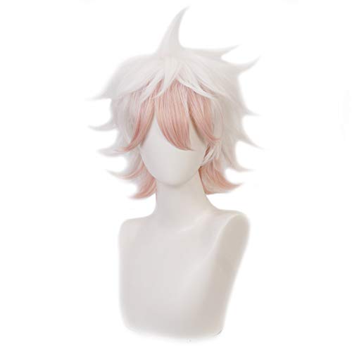 HIROAKIYA Nagito Komaeda Wig, Nagito Komaeda Cosplay Wig with Wig Cap for Danganronpa Cosplay von HIROAKIYA