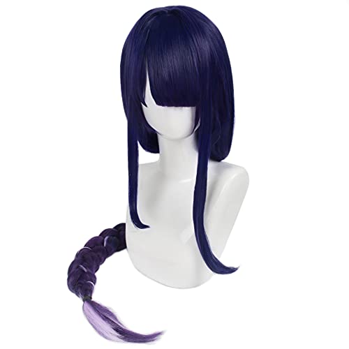 HIROAKIYA Raiden Shogun Baal Wig, Genshin Impact Raiden Shogun Baal Cosplay Wig with Wig Cap, Length approx.105cm von HIROAKIYA