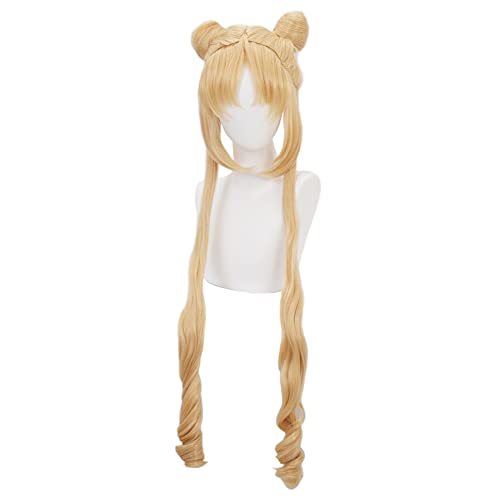 HIROAKIYA Sailor Moon Usagi Tsukino Wig, Pretty Guardian Sailor Moon Princess Serenity Usagi Tsukino Cosplay Wig with Wig Cap von HIROAKIYA