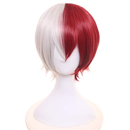 HIROAKIYA Shoto Todoroki Wig, MHA My Hero Academia Shoto Todoroki Cosplay Wig with Wig Cap von HIROAKIYA