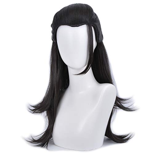 HIROAKIYA Suguru Geto Wig, Jujutsu Kaisen Suguru Geto Cosplay Wig with Wig Cap, Length approx.60cm von HIROAKIYA