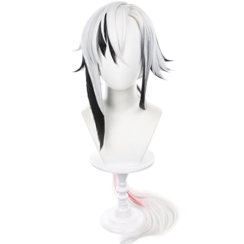 HIROAKIYA The Knave Arlecchino Wig Long, Genshin Impact Arlecchino Cosplay Wig with Wig Cap, Heat-resistant fibre, Length approx.95cm von HIROAKIYA