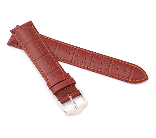 HIRSCH XL Herren Uhrenarmband Alligator Style Modell Duke Größe Uhr 18 mm/Schließe 16 mm, Farbe Goldbraun HIRSCH XL Herren Uhrenarmband Alligator Style Modell Duke Größe Uhr 18 mm/Schließe 16 mm, Farbe Goldbraun von HIRSCH