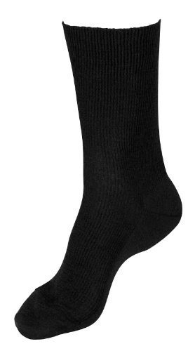 Hirsch Natur Herren Socken aus deutscher Bio-Schurwolle, Schwarz, Gr. 40/41 von Hirsch Natur