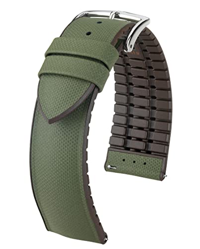 HIRSCH Herren Performance Uhrenarmband Modell Arne 18 mm Grün von HIRSCH H