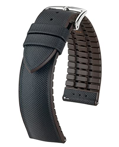 HIRSCH Herren Performance Uhrenarmband Modell Arne 22 mm Schwarz von HIRSCH