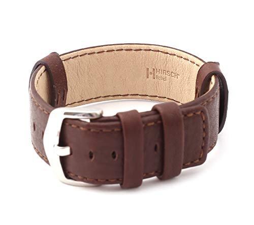 HIRSCH Herren Uhrenarmband NATO Style Modell Rebel 24 mm Braun von HIRSCH