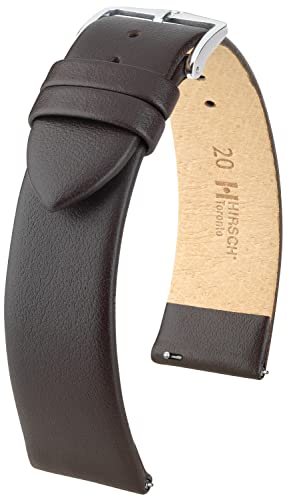 HIRSCH Toronto Uhrenarmband - Uhrband aus italienischem Leder für Damen- & Herren-Uhren - mit Werkzeug - Braun - 22 mm HIRSCH Toronto Uhrenarmband - Uhrband aus italienischem Leder für Damen- & Herren-Uhren - mit Werkzeug - Braun - 22 mm von HIRSCH