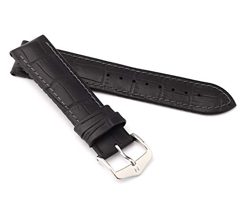 HIRSCH Unisex Performance Uhrenarmband Modell Paul 21 mm Schwarz von HIRSCH H