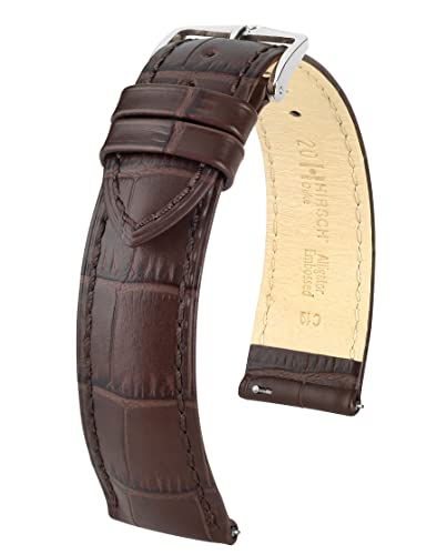 HIRSCH Unisex Uhrenarmband Alligator Style Modell Duke 23 mm Braun HIRSCH Unisex Uhrenarmband Alligator Style Modell Duke 23 mm Braun von HIRSCH