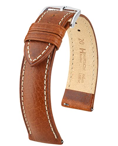 HIRSCH Unisex Uhrenarmband Büffelkalb Modell Boston 18 mm Goldbraun HIRSCH Unisex Uhrenarmband Büffelkalb Modell Boston 18 mm Goldbraun von HIRSCH