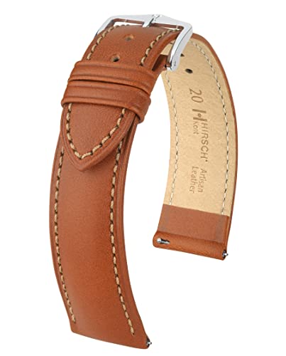 HIRSCH Unisex Uhrenarmband Kalbsleder Modell Kent 18 mm Goldbraun HIRSCH Unisex Uhrenarmband Kalbsleder Modell Kent 18 mm Goldbraun von HIRSCH