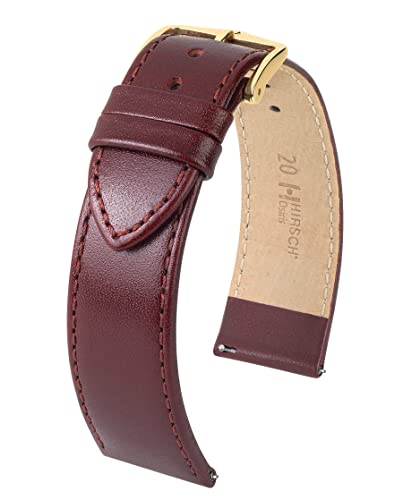 HIRSCH Unisex Uhrenarmband Rindboxleder Modell Osiris 20 mm Weinrot HIRSCH Unisex Uhrenarmband Rindboxleder Modell Osiris 20 mm Weinrot von HIRSCH