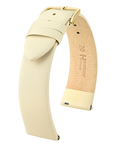 HIRSCH XS Damen Uhrenarmband Kalbsleder Modell Toronto 16 mm Beige von HIRSCH