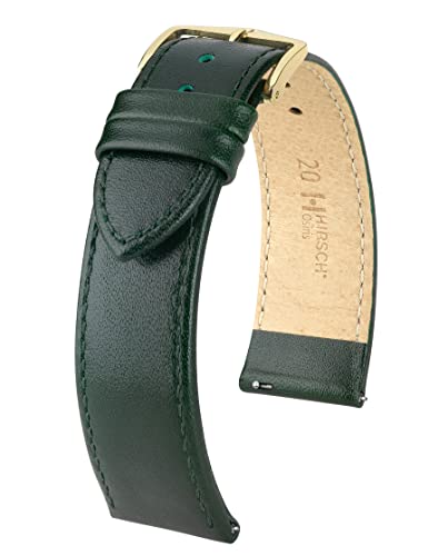 HIRSCH XS Damen Uhrenarmband Rindboxleder Modell Osiris 16 mm Grün von HIRSCH