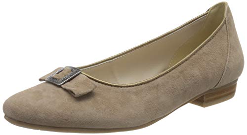 Hirschkogel Damen 3006826 Geschlossene Ballerinas, Beige (Taupe 066) von Hirschkogel