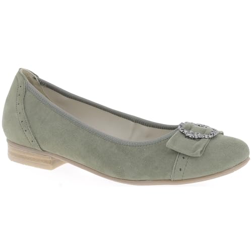 Hirschkogel Damen 3006852 Geschlossene Ballerinas, Grün (Khaki 046) von Hirschkogel