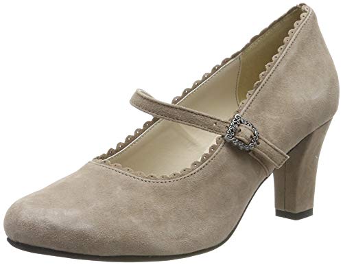 HIRSCHKOGEL Damen 3008719 Pumps, Beige (Taupe 066), 36 EU von HIRSCHKOGEL