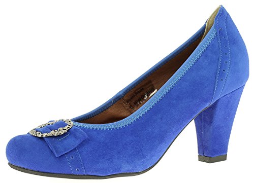 HIRSCHKOGEL Damen 3009226 Pumps, Blau, 38 EU von Hirschkogel