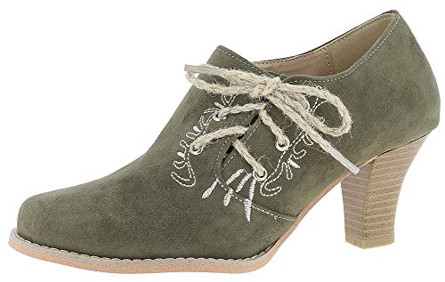 Hirschkogel Damen 3547808 Pumps, Grün (Khaki 046) von Hirschkogel