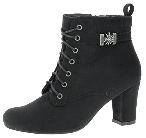 Hirschkogel Damen 3617400 Kurzschaft Stiefel, Schwarz (schwarz 002), 41 EU von Hirschkogel