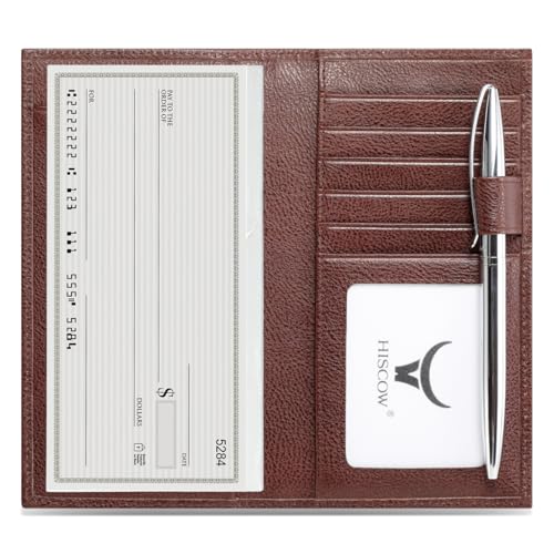 HISCOW Scheckbuchhülle aus weichem Leder und Kartenhalter mit Trennwand, italienisches Kalbsleder (Burgunderrot, pflanzlich gegerbtes Leder) von HISCOW