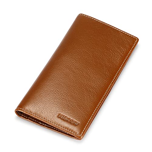 HISCOW Schlanke Leder Lange Geldbörse für Damen & Herren, italienisches Kalbsleder, Brusttasche für Scheckbuch, Kreditkarten, Antikbraun, Large, Vintage HISCOW Schlanke Leder Lange Geldbörse für Damen & Herren, italienisches Kalbsleder, Brusttasche für Scheckbuch, Kreditkarten, Antikbraun, Large, Vintage von HISCOW
