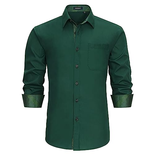 HISDERN Hemd Herren Grün Freizeithemd Formelle Businesshemden Freizeithemden Langarm Hemd Klassisch Regular Fit Hemden 4XL HISDERN Hemd Herren Grün Freizeithemd Formelle Businesshemden Freizeithemden Langarm Hemd Klassisch Regular Fit Hemden 4XL von HISDERN