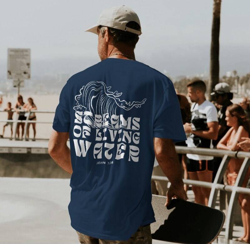 Faith T-Shirt Streams Of Living Water Faith T-Shirt Streams Of Living Water von HISTORYMAKERSDESIGNS